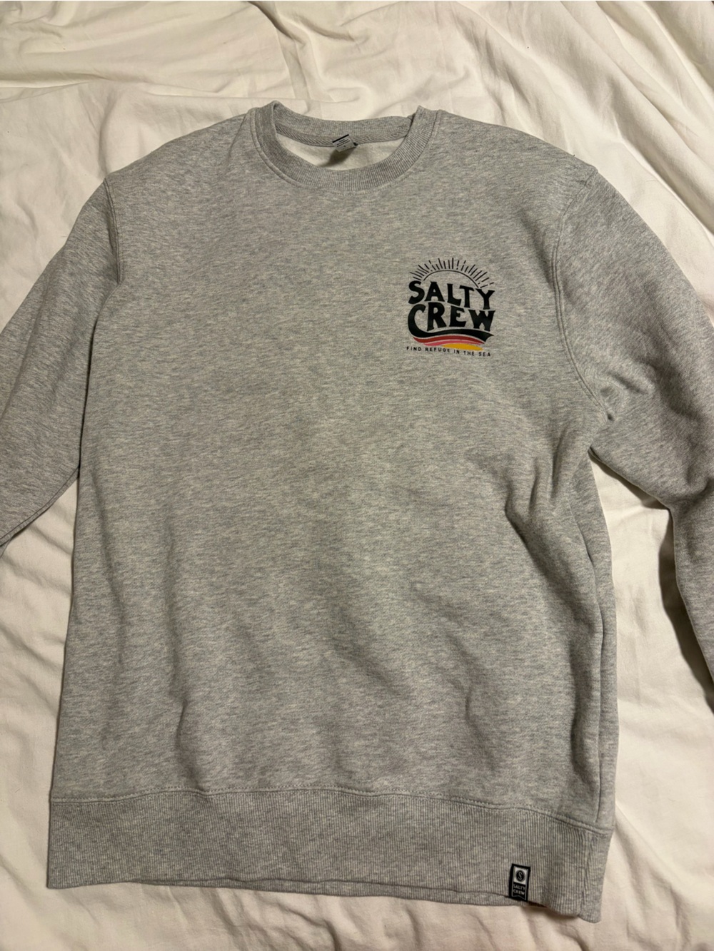 Salty Crew Youth Heather Gray Logo Sweatshirt